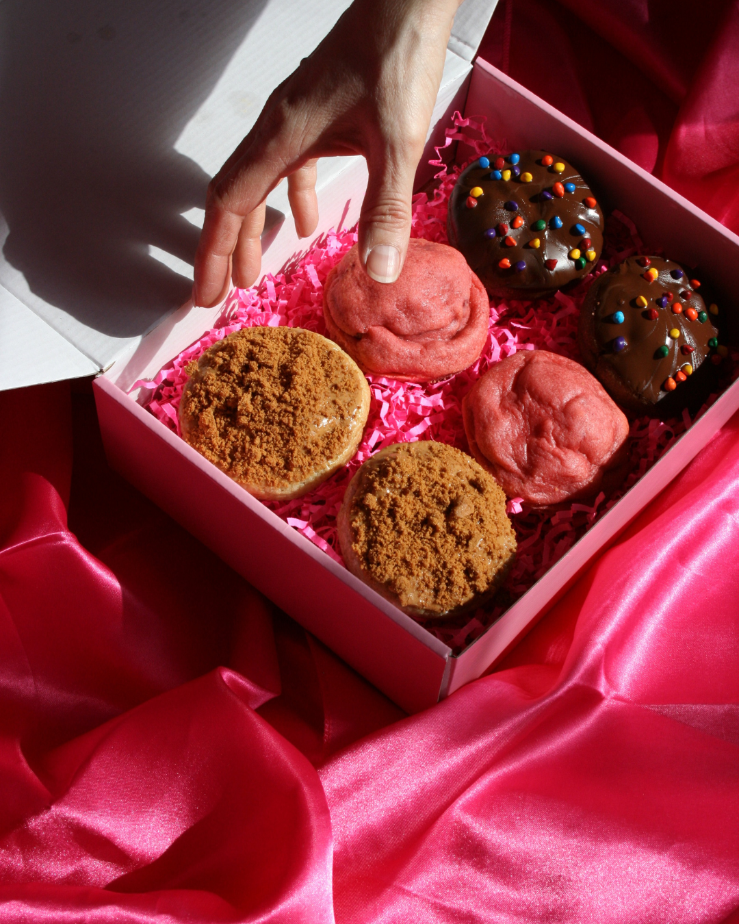 hand reaching for cookies